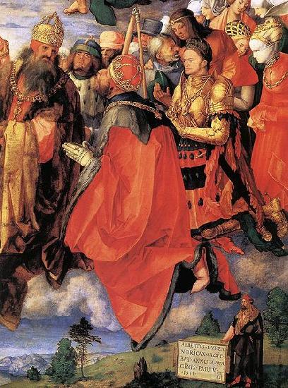 Albrecht Durer The Adoration of the Trinity Spain oil painting art